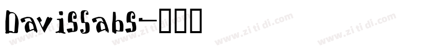 DavisSabs字体转换