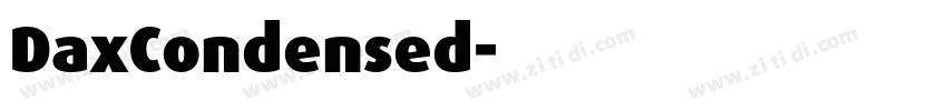 DaxCondensed字体转换