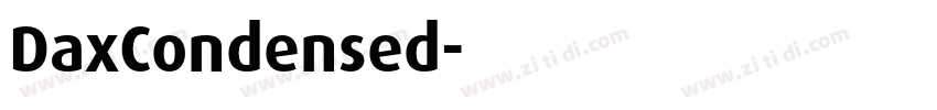 DaxCondensed字体转换