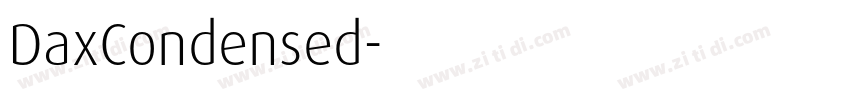DaxCondensed字体转换