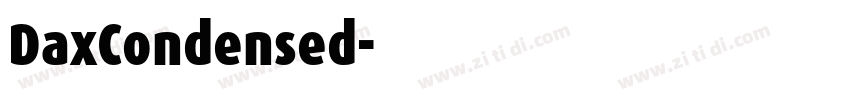 DaxCondensed字体转换