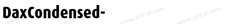 DaxCondensed字体转换