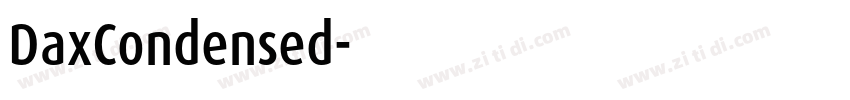 DaxCondensed字体转换
