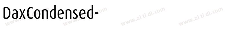 DaxCondensed字体转换