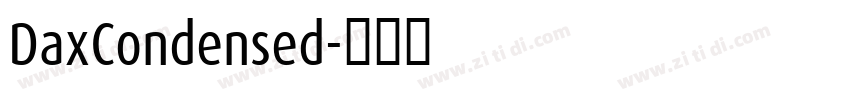 DaxCondensed字体转换