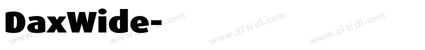 DaxWide字体转换