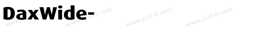 DaxWide字体转换