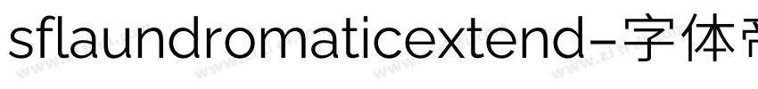 sflaundromaticextend字体转换