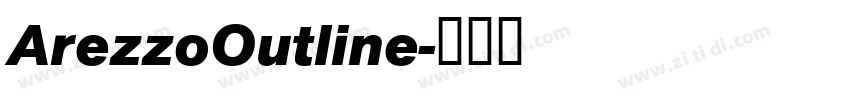 ArezzoOutline字体转换