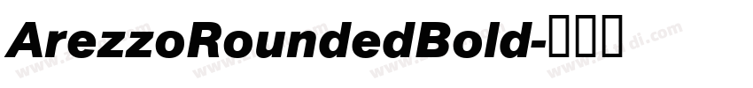 ArezzoRoundedBold字体转换