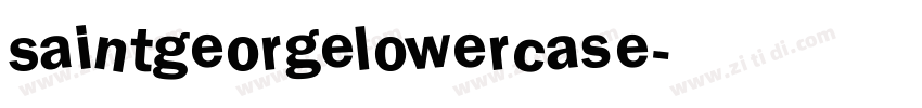 SaintGeorgeLowercase字体转换