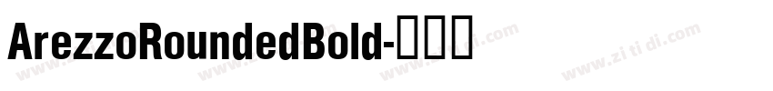 ArezzoRoundedBold字体转换