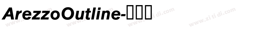 ArezzoOutline字体转换