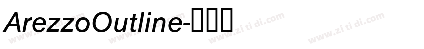 ArezzoOutline字体转换