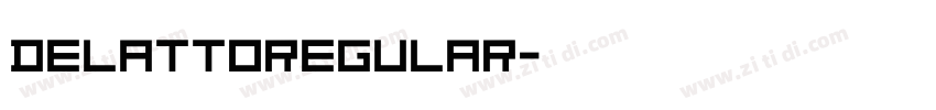 DeLattoRegular字体转换