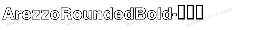 ArezzoRoundedBold字体转换