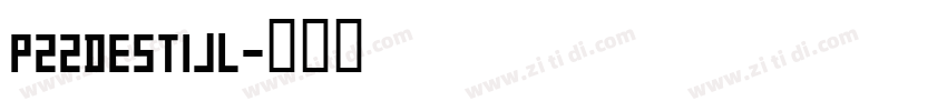 P22DeStijl字体转换