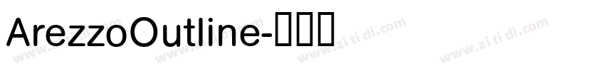 ArezzoOutline字体转换