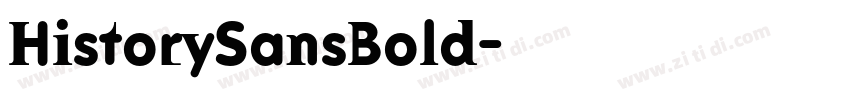 HistorySansBold字体转换