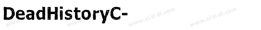 DeadHistoryC字体转换