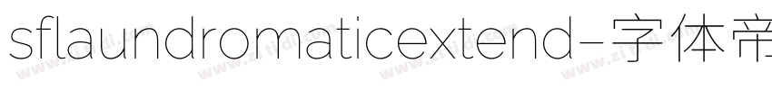 sflaundromaticextend字体转换