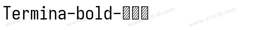 Termina-bold字体转换