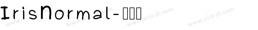 IrisNormal字体转换