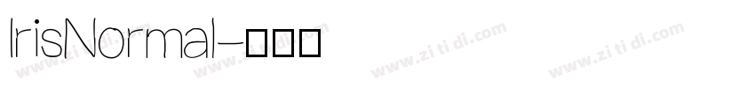 IrisNormal字体转换