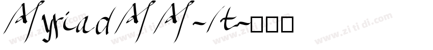 MyriadMM-It字体转换