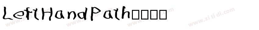 LeftHandPath字体转换