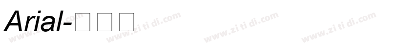 Arial字体转换