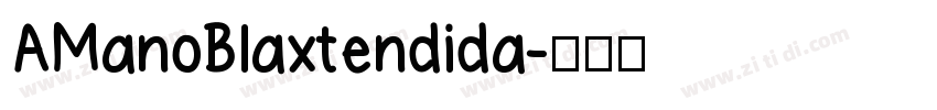 AManoBlaxtendida字体转换