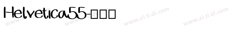 Helvetica55字体转换