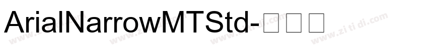 ArialNarrowMTStd字体转换