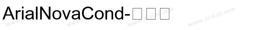ArialNovaCond字体转换