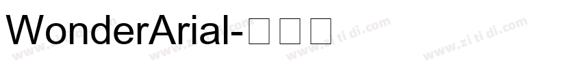 WonderArial字体转换