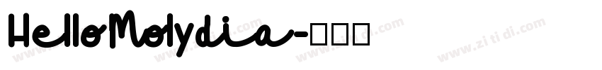 HelloMolydia字体转换