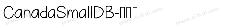 CanadaSmallDB字体转换