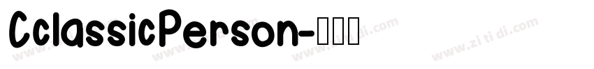 CclassicPerson字体转换