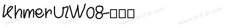 KhmerUIW08字体转换