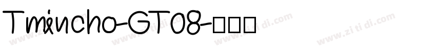 Tmincho-GT08字体转换