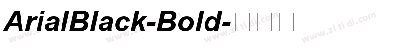 ArialBlack-Bold字体转换