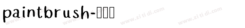 paintbrush字体转换