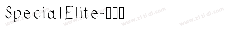 SpecialElite字体转换