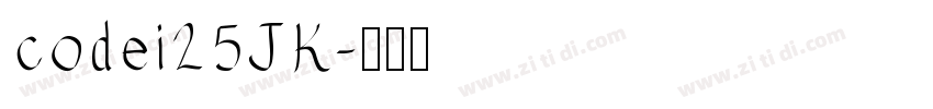 codei25JK字体转换