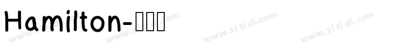 Hamilton字体转换