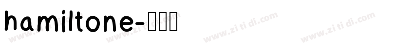 hamiltone字体转换