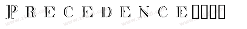 Precedence字体转换