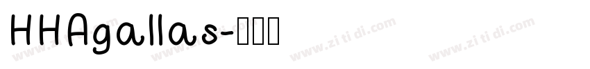 HHAgallas字体转换