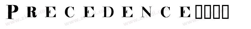 Precedence字体转换